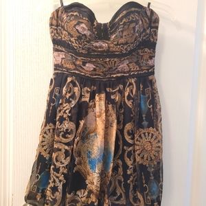 Bebe strapless dress xs
